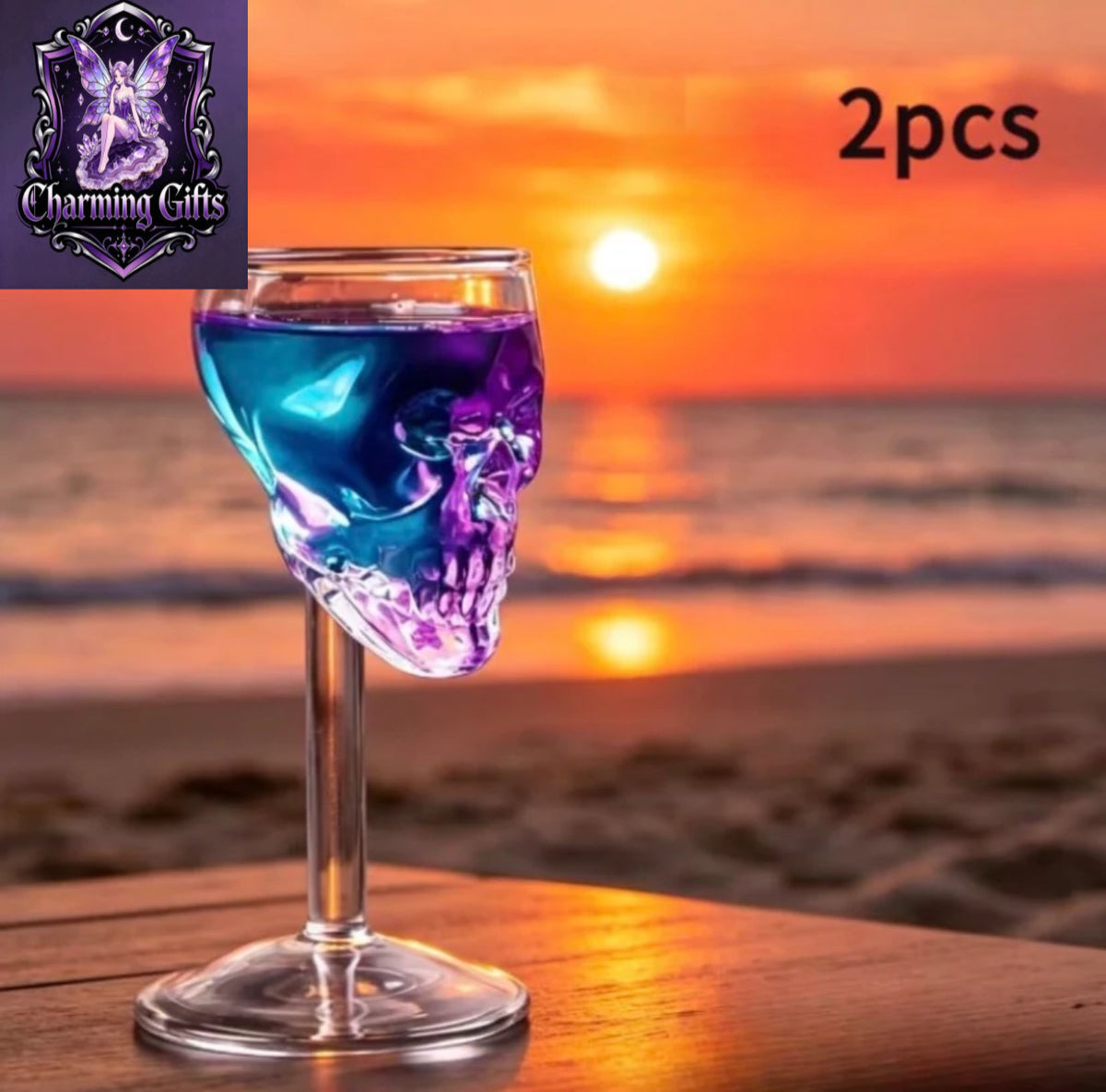 2pcs Skull-Shaped Borosilicate Glass Wine Glasses. Heat-Resistant And Cold-Resistant, Easy to Clean, Reusable. Suitable for Red Wine, Cocktails, Whisky. Perfect for Bars, Parties, Gatherings. The Atmosphere Is Extremely Immersive