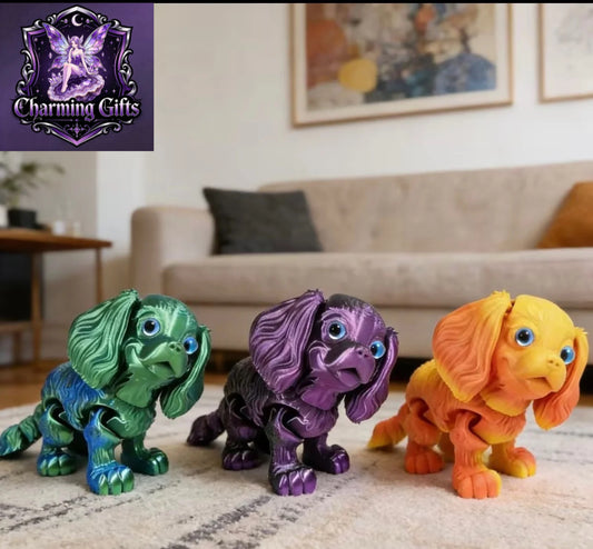 6.3Inch 3D Printed Articulated Cavalier King Charles