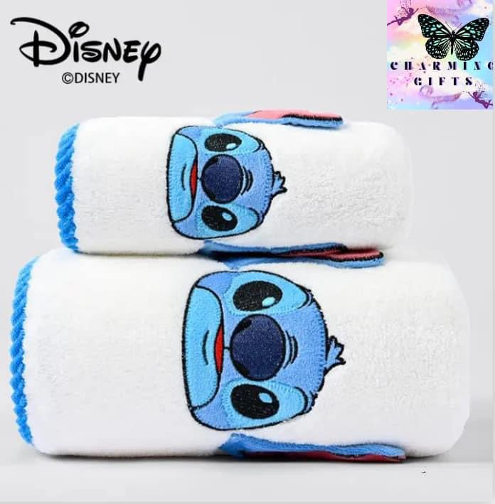 Disney Stitch Bathtowels And Towels Cute Cartoon Stitch Water Absorbing Bath Towel Coral Velvet Towel Creative Children Gifts