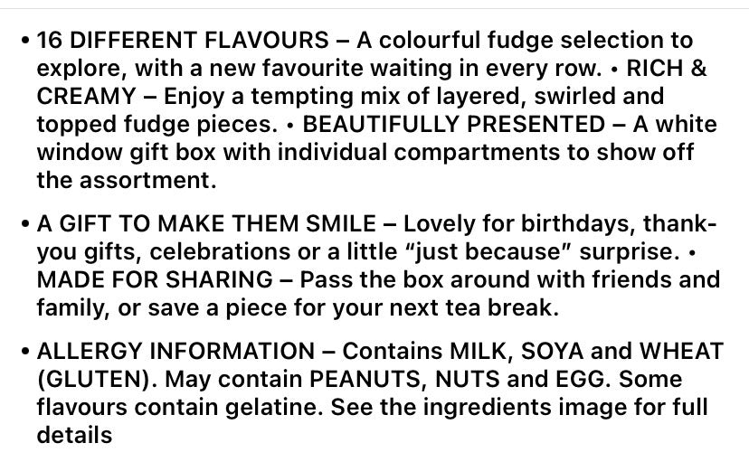 Luxury Fudge Gift Box – 16 Different Flavours