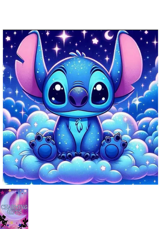 Disney Stitch Diamond Painting Kit Cloud Sticker Diamond Embroidery Handmade DIY Mosaic Home Decoration Children's Gift