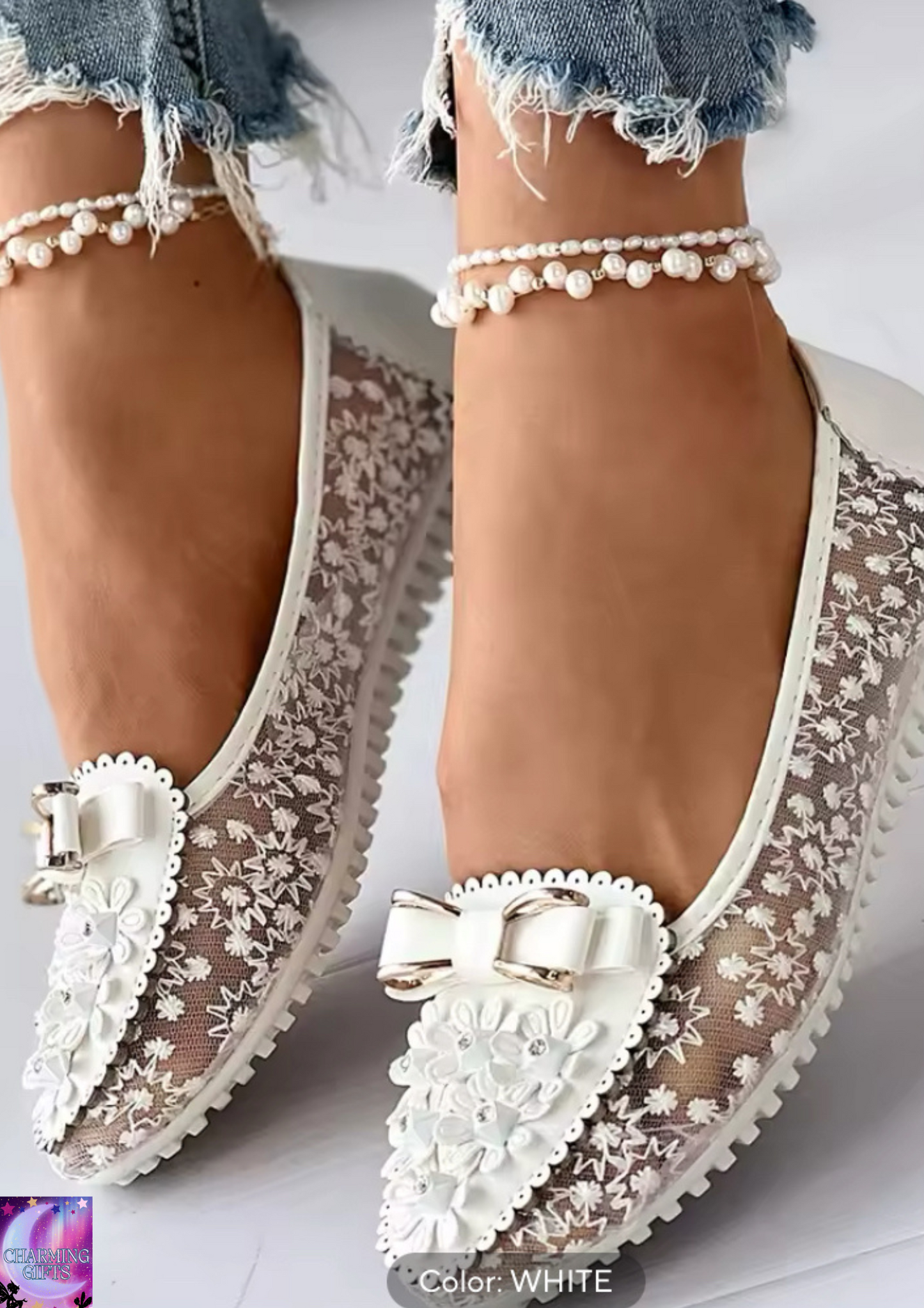 Summer Breathable Solid Color Vulcanized Shoes Floral Embroidery Bowknot Loafers Women Non-slip Flower Sneakers Chaussure Femmes