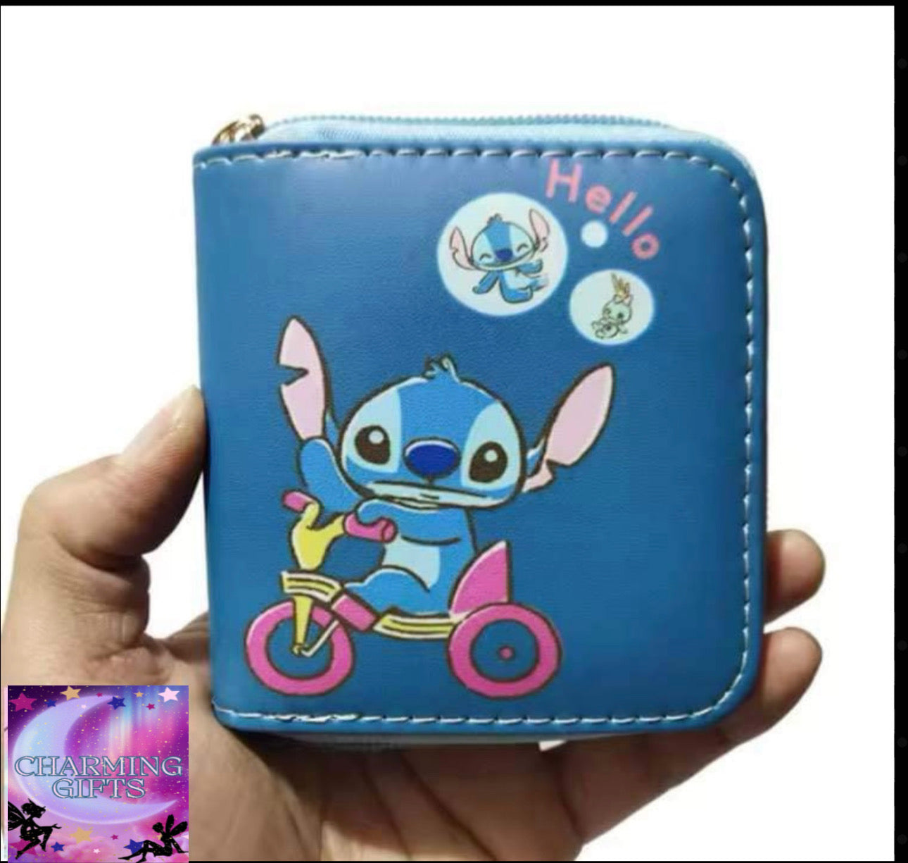 Disney stitch Wallet Cartoon Lilo and Stitch Figure printed Short Coin Purse Luxury Multi-layer Card Holder Wallet