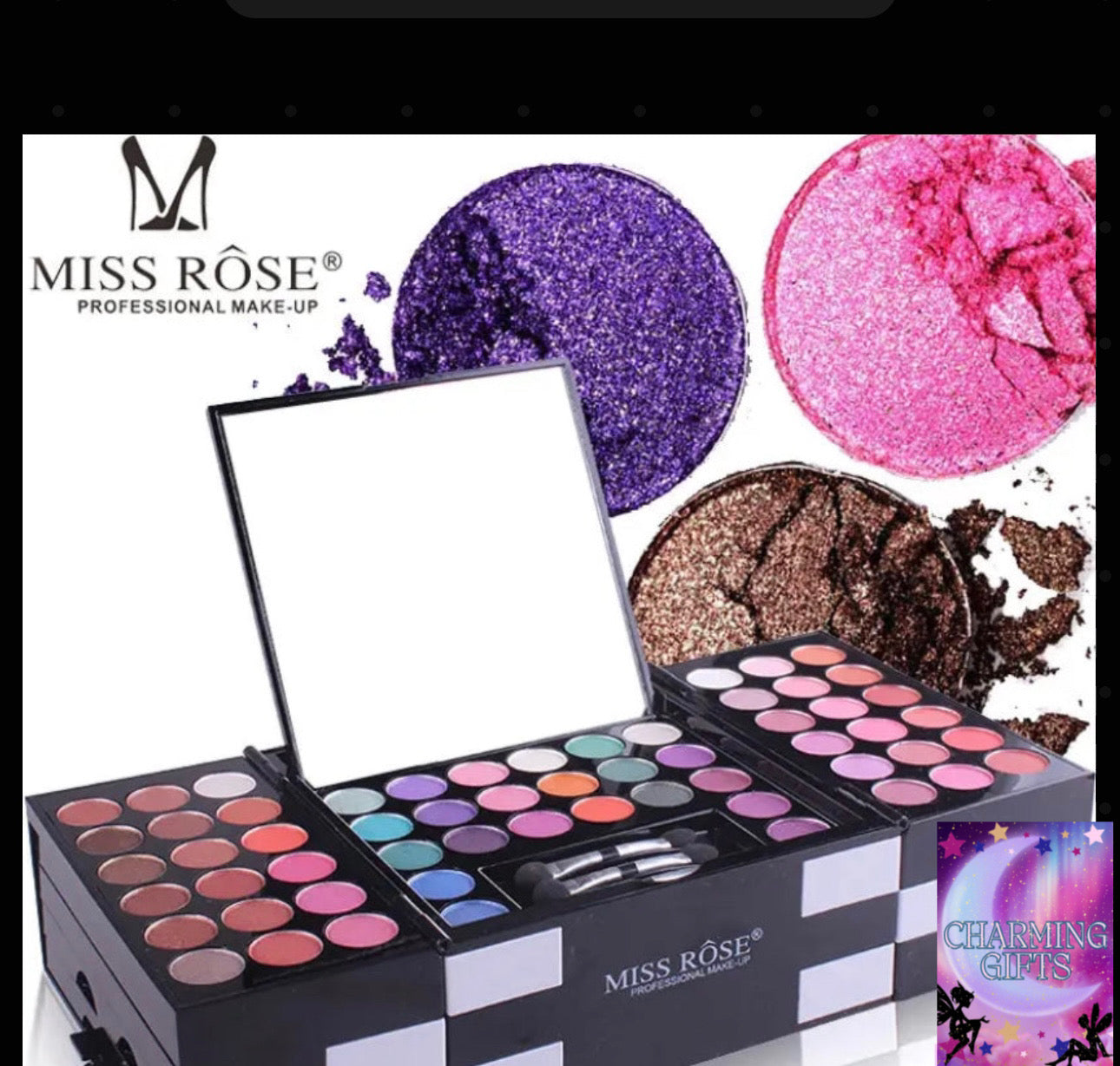 148 Color Long Lasting Waterproof Shimmer Makeup Kit Glitter Matte Eyeshadow Eyebrow Blush Palette Travel Cosmetics Set