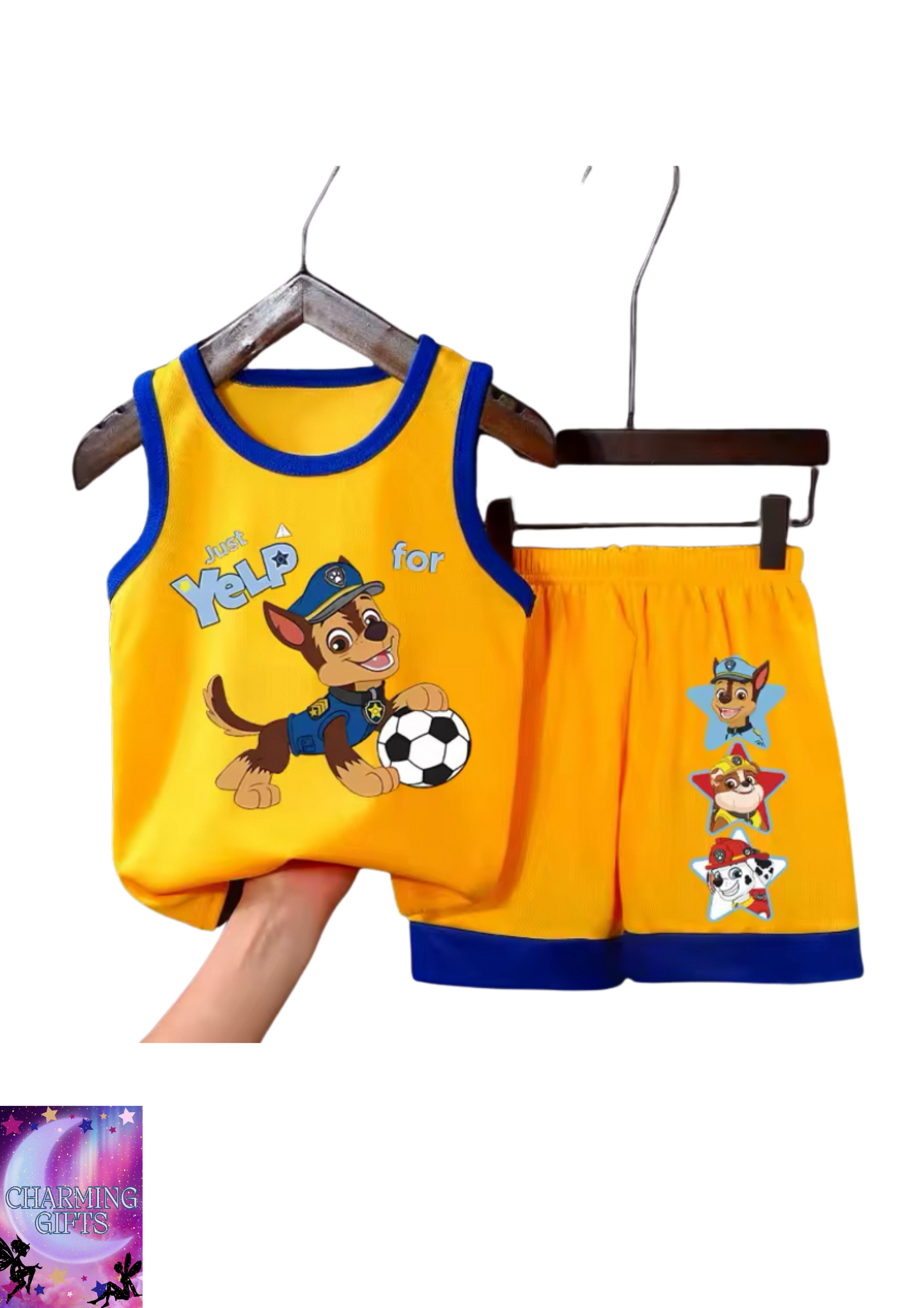 Summer Boys Sport Vest Sets PAW Patrol Printed Child Casual Outfits Kids Sleeveless Top Shorts 2pcs Set Breathable Sweatsuit