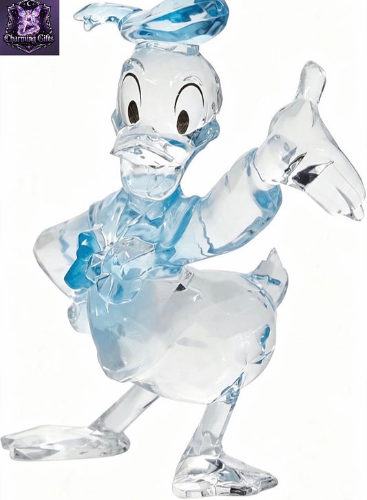 Official  Disney Licensed Donald  Duck Facet Crystal  Figurine