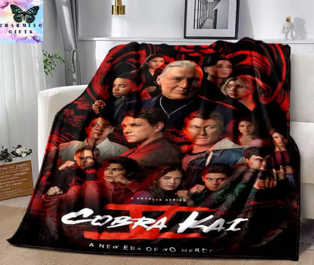 TV Karate Cobra Kai Amanda Soft Plush Blanket,Flannel Blanket Throw Blanket for Living Room Bedroom Bed Sofa Picnic Cover Kids 100x150cm