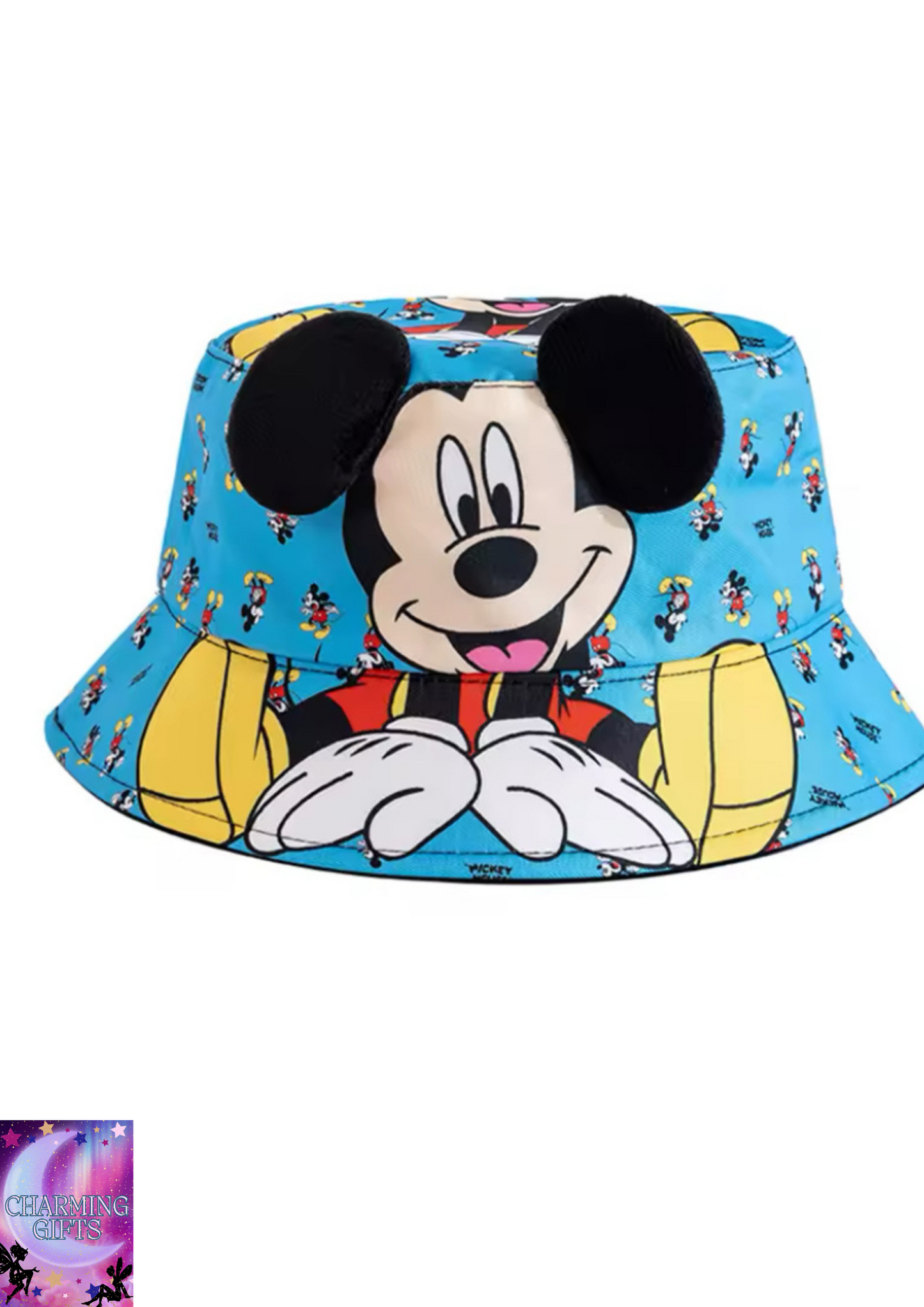 New Children's Mickey And Minne Bucket Hat Cartoon Cute Boys Girls Cap