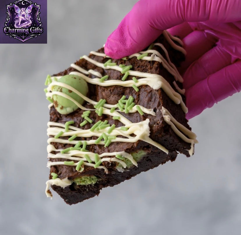 Monster Mint Brownie Slab
