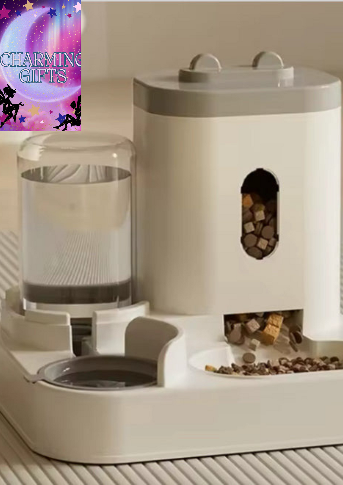 Automatic Feeder Cat Dog Food Bowl With Water Fountain Pet Large Capacity Raised Stand Dish Bowl For Cat Drinker Accessories