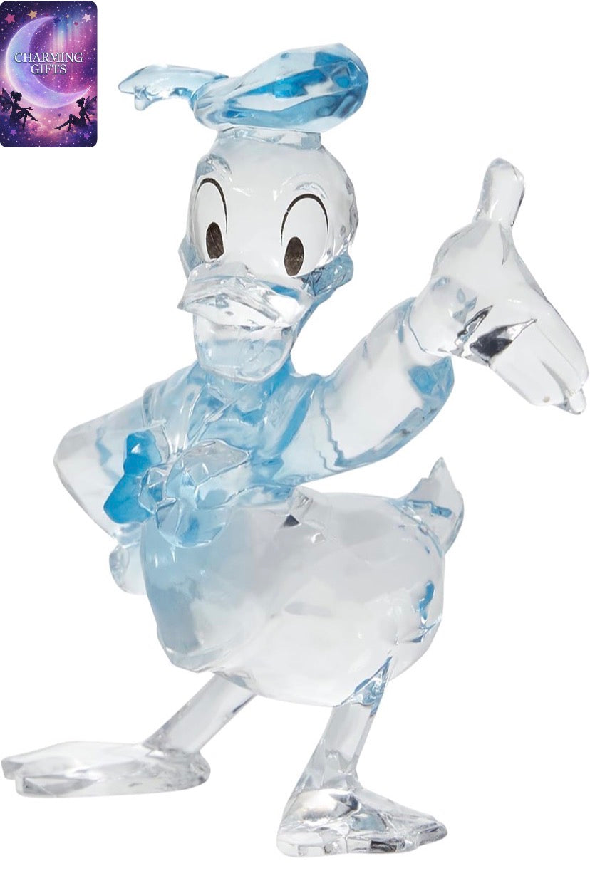 Official  Disney Licensed Donald  Duck Facet Crystal  Figurine
