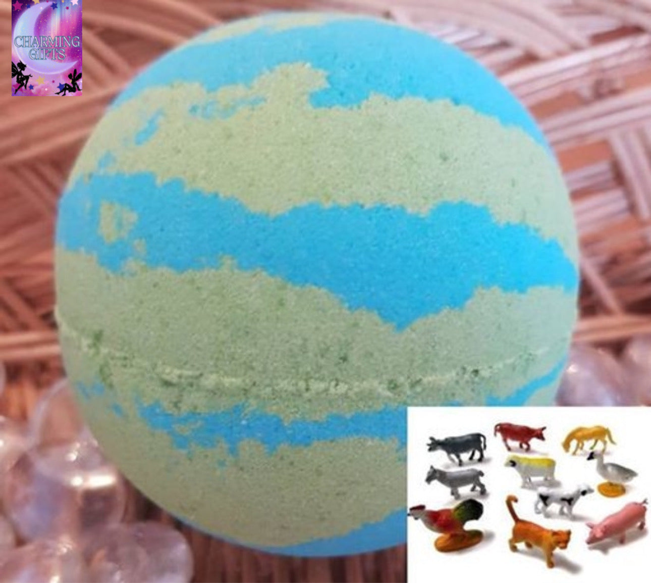Farm animals bath bomb