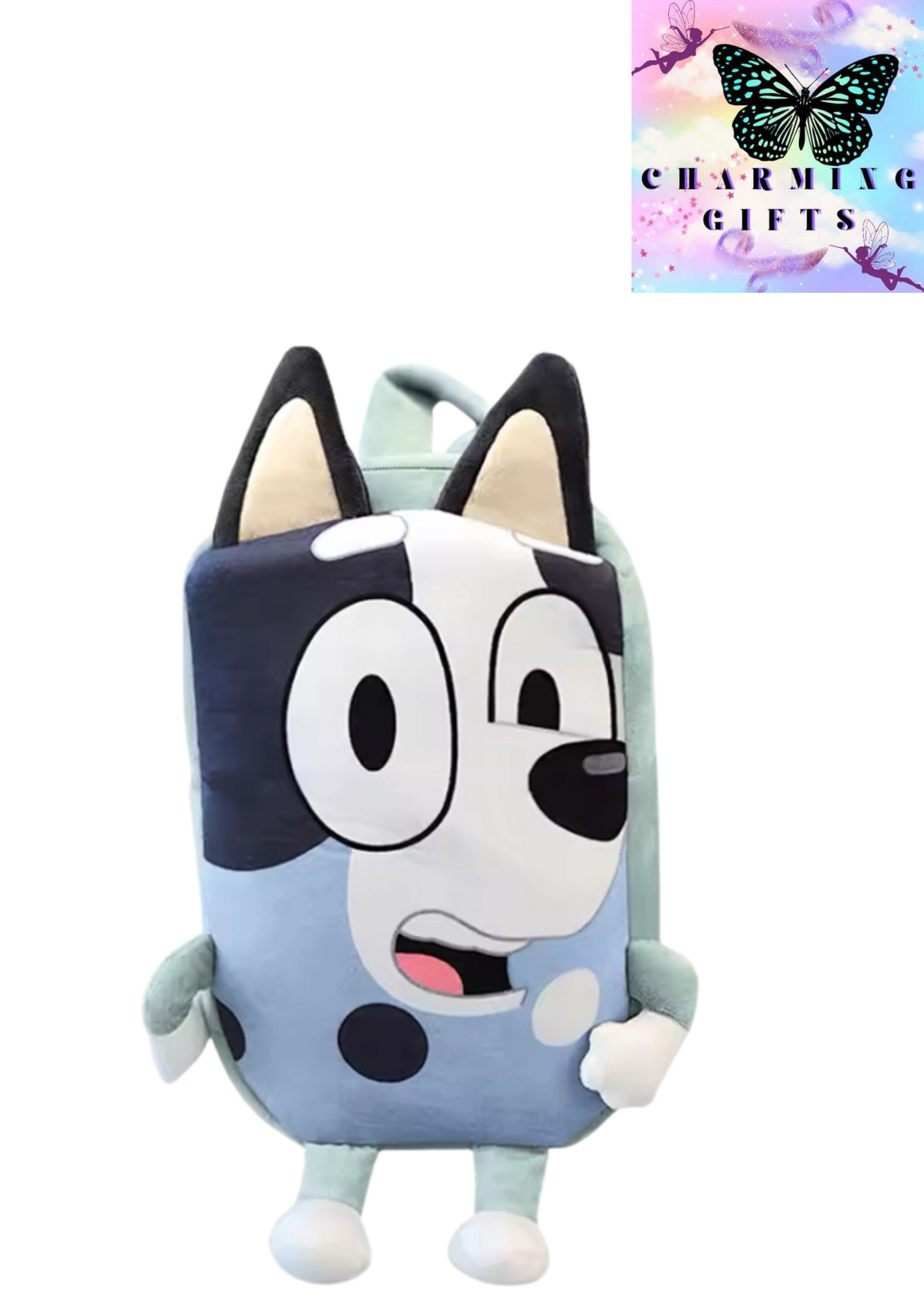 Bingo y Bluey Plush Backpack Family Cosplay Kindergarten Cartoon School Bag Bluebin Dog Backpack Kawaii Blue Backpack Child Gift