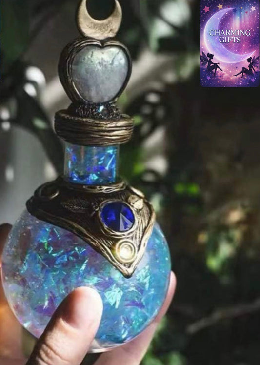 NEW 1PC Magic Moon Potion Bottle Creative Vintage Ornament Mermaid Tears Bottle Home Garden Decoration Resin Crafts