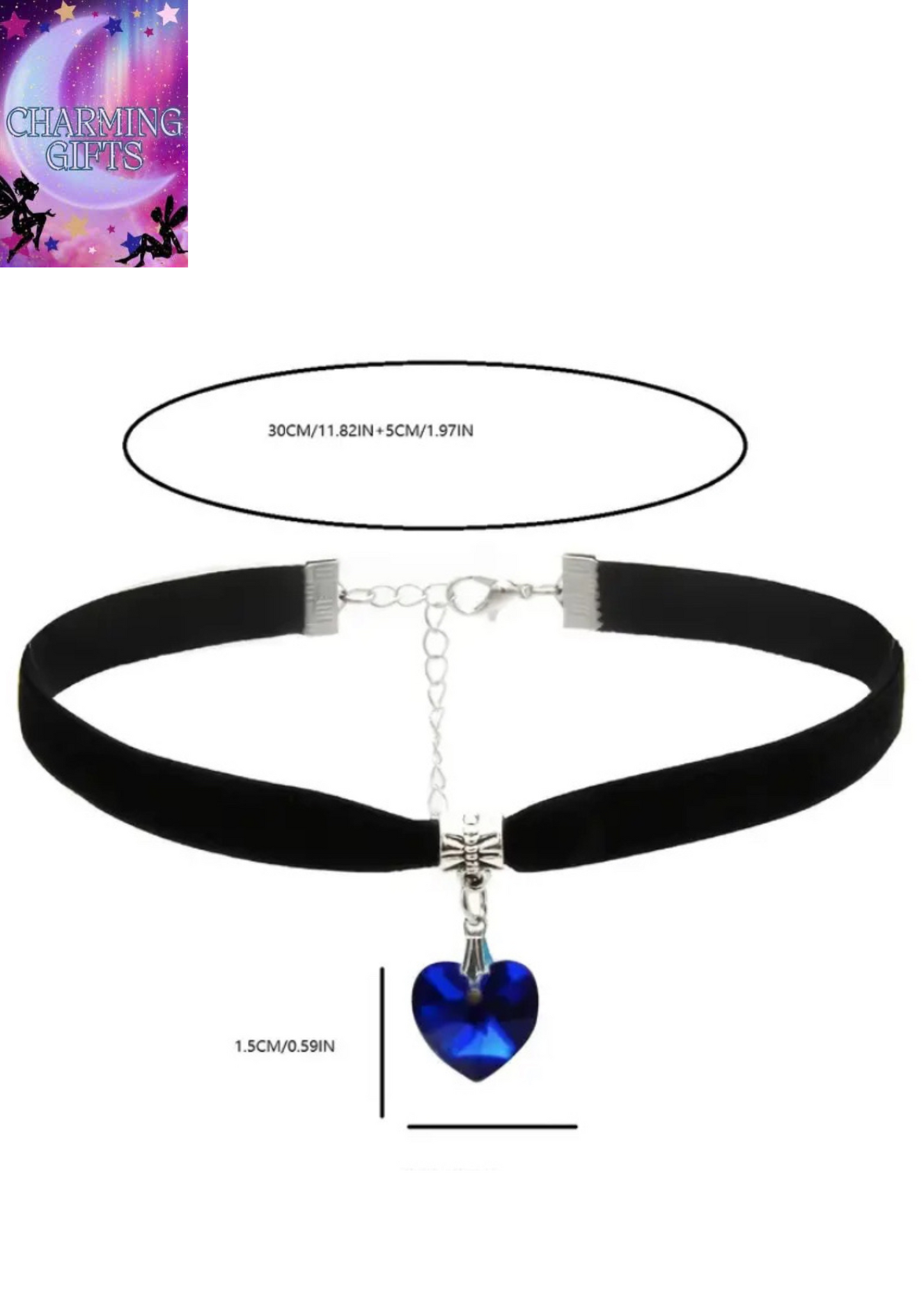 1pc Vintage Boho Style Choker Necklace with Faux Heart Pendant, Woven Fabric, All-Season, Suitable for Daily Wear and Gifting