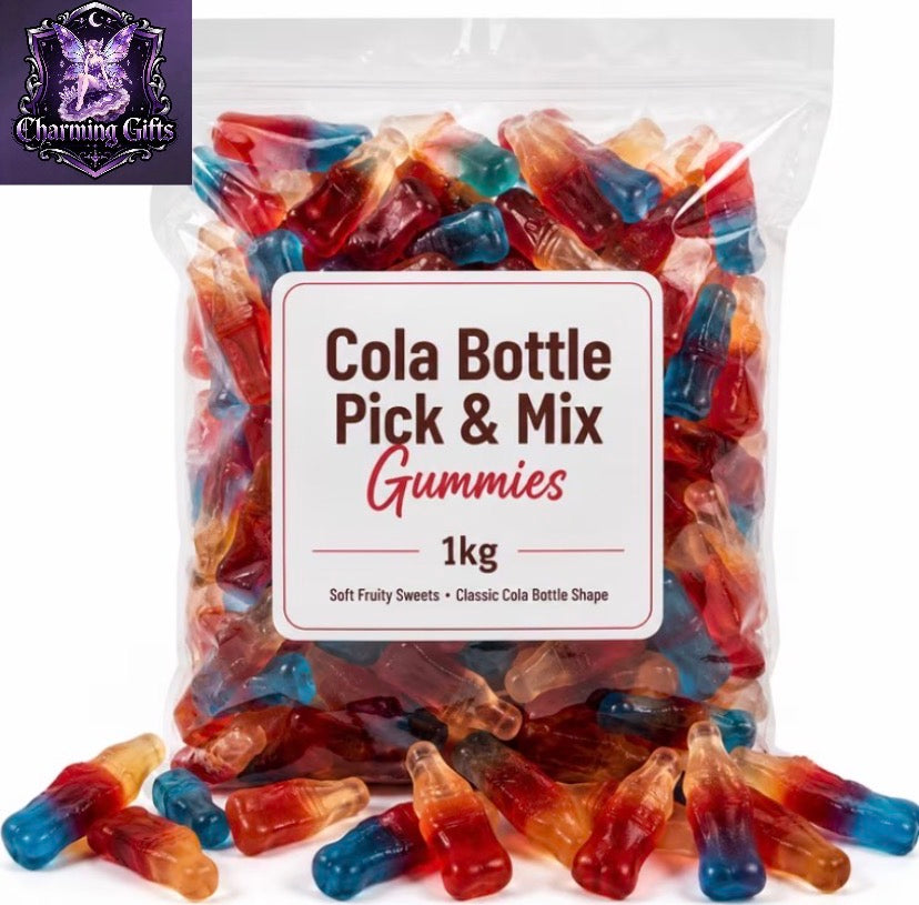 🥤 1kg Cola Bottle Sweets — Chewy Gummy Classics