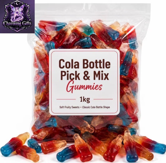 🥤 1kg Cola Bottle Sweets — Chewy Gummy Classics