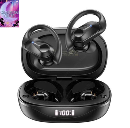(Black) Lenovo LP75 Bluetooth 5.3 Gaming Earphones Noise Cancelling Long standby Earbuds with Mic