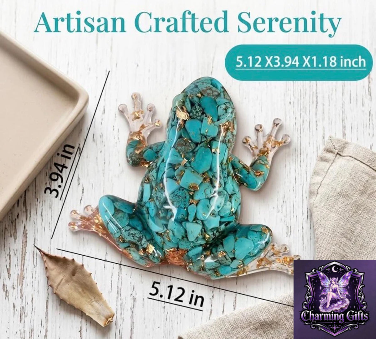 1pc Handcrafted Crystal Glue Frog, Solid Crystal Frog Craft, Home Interior Decor, Unique Crystal Gift for Gifting and Display