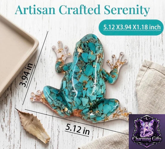 1pc Handcrafted Crystal Glue Frog, Solid Crystal Frog Craft, Home Interior Decor, Unique Crystal Gift for Gifting and Display
