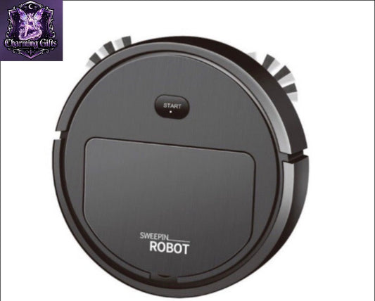 Smart Robot Vacuum Cleaner 3-In-1 Household Cleaning Machine Black