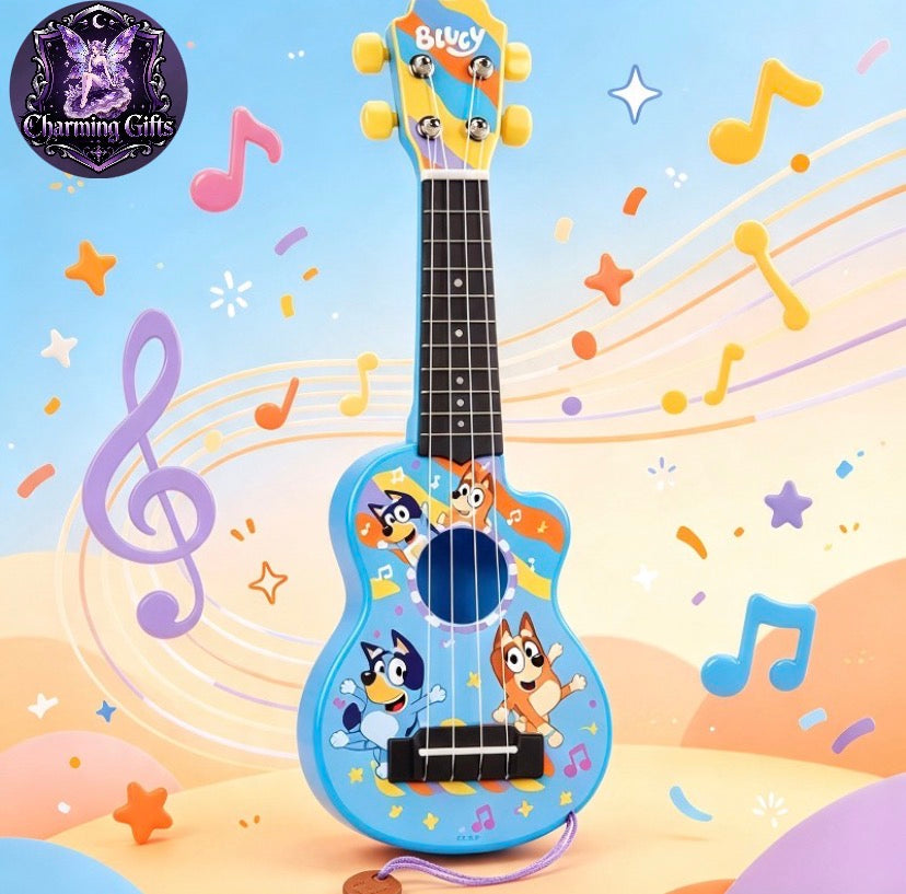 🎶 Bluey My First Ukulele — Musical Toy Guitar 🎶