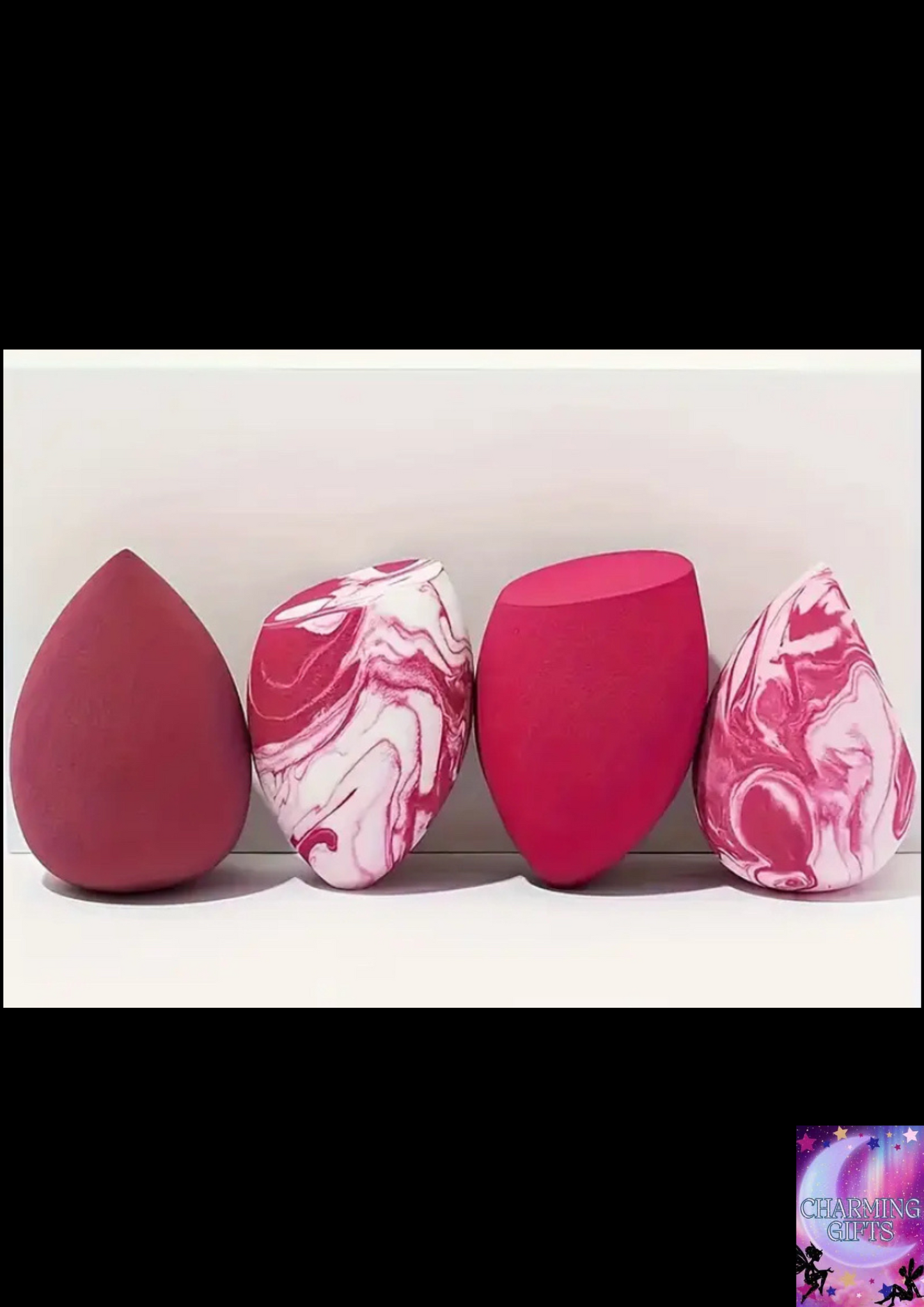 [4pcs Soft Makeup Sponge] 4pcs Soft Makeup Sponge Set | Versatile Wet and Dry Use, Flawless Application for Liquid, Cream, and Powder Foundations | Waterdrop Design, Hypoallergenic Hydrophilic Polyurethane