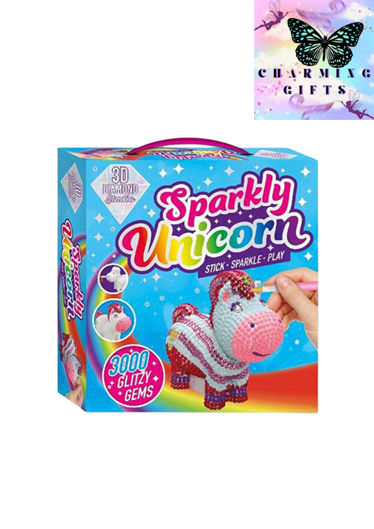 3D Diamond Art Unicorn Kit