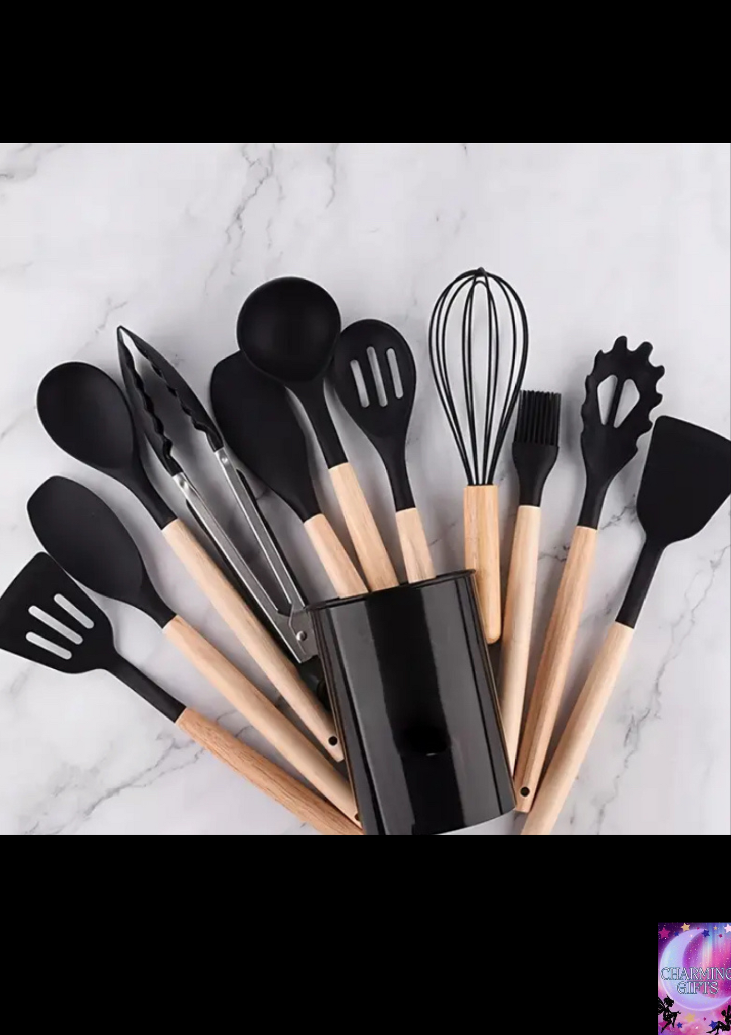 12pcs Kitchen Silicone Cooking Utensil Set Spatula Gadgets Spoon