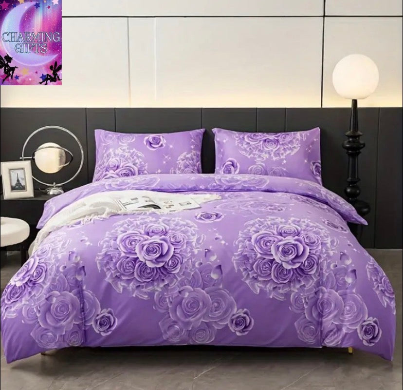 ✨ Drift into Dreamland with Elegance ✨

Lilac Rose Double Duvet Set with 2 pillow cases 🌸