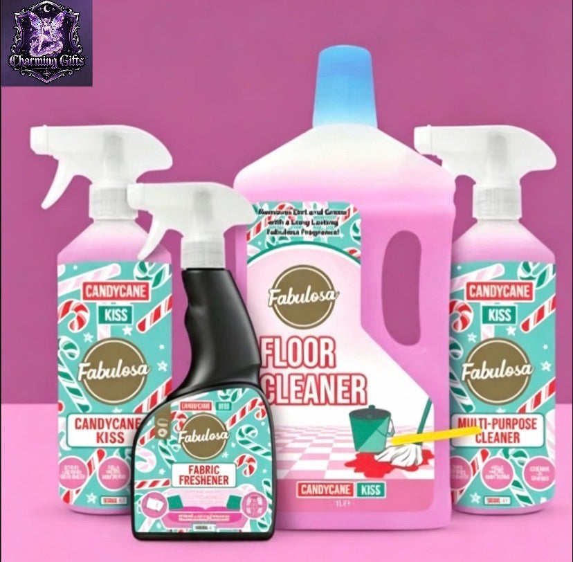 Fabulosa Candy Cane Kiss 4 Piece Cleaning Bundle