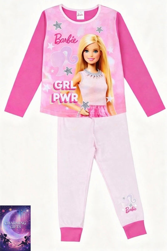 Girls Barbie Pyjamas Long Sleeved pyjamas