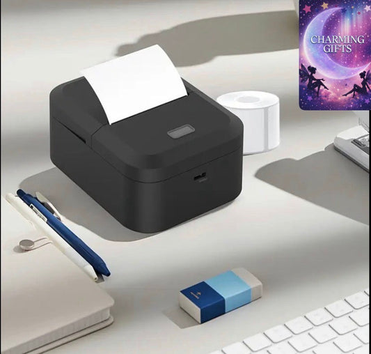 Marklife X2 Thermal Label Printer - Portable Label Maker for Product, Address, Small Business - Compatible with Android, IOS, Windows & Mac, 1 Roll 40x30mm Label, Address Printing, Product Labeling, Compact Label Printer, Portable Form Factor