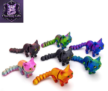 ✨ ARTICULATED 3D‑PRINTED RAINBOW CATS ✨🐱