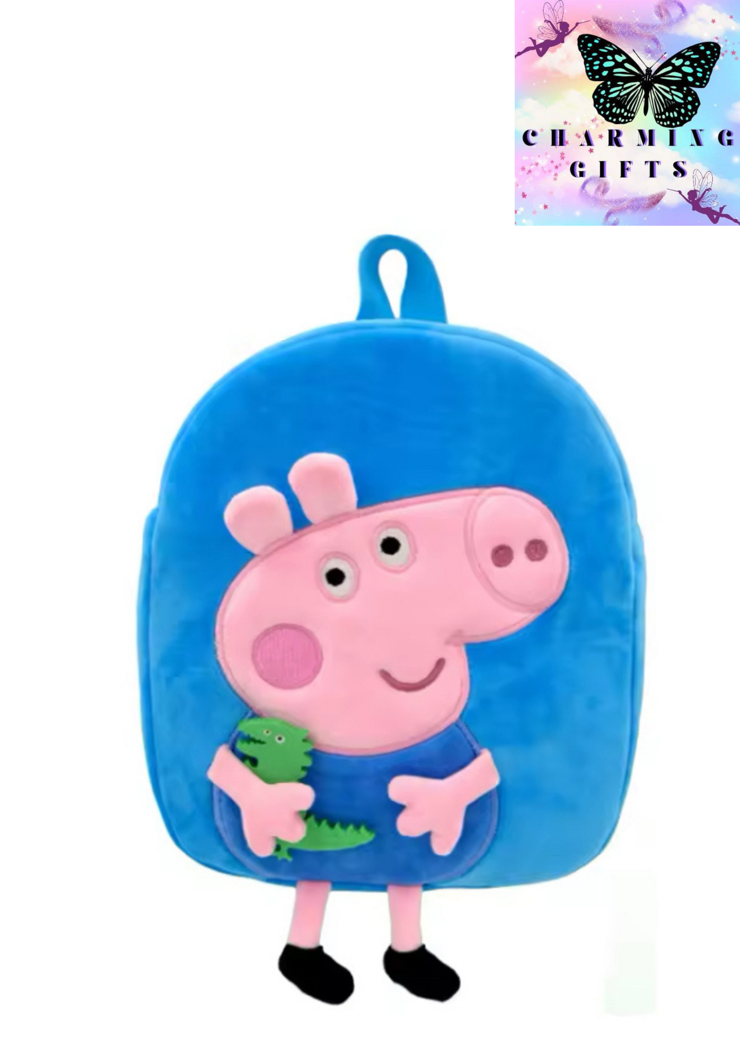 Peppa Pig Child Plush Backpack George Kindergarten Backpack Cartoon Shoulder Bag Girls Birthday Gifts Toys Toddler School Bags