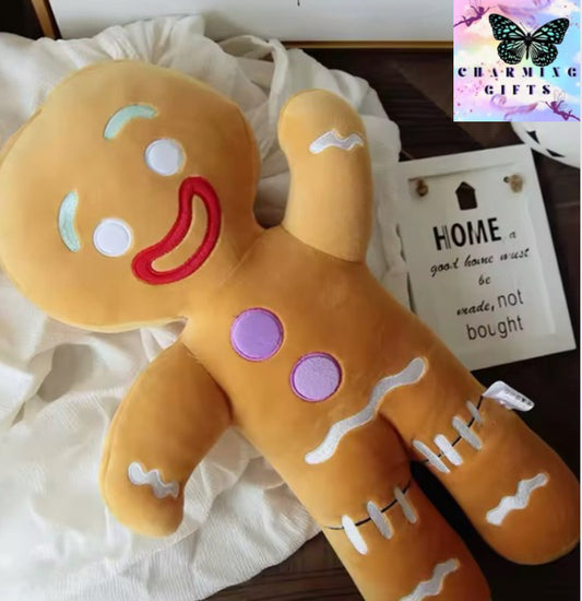 Gingerbread man Plush Toy Biscuit Peluche Stuffed Cookie Soft Doll Room Decoration Birthday Gifts