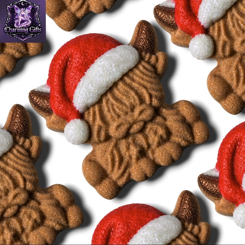 🐮 XL Highland Cow Bath Bomb – Ruby Razz 🩷🍓