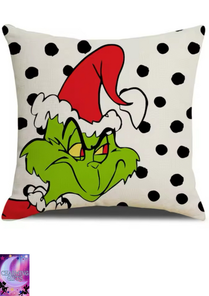 1PCS Christmas Pillow Covers 45x45cm Pillowcases Christmas Throw Pillow Covers Farmhouse Decor for Sofa Couch Xmas Decoration