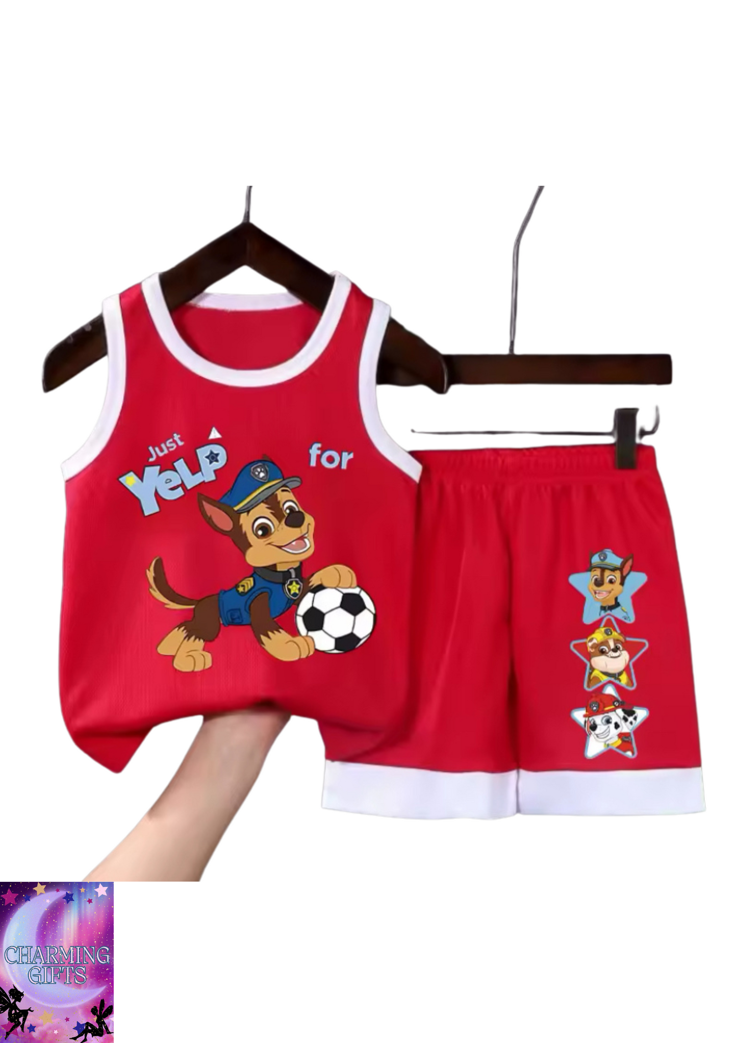 Summer Boys Sport Vest Sets PAW Patrol Printed Child Casual Outfits Kids Sleeveless Top Shorts 2pcs Set Breathable Sweatsuit