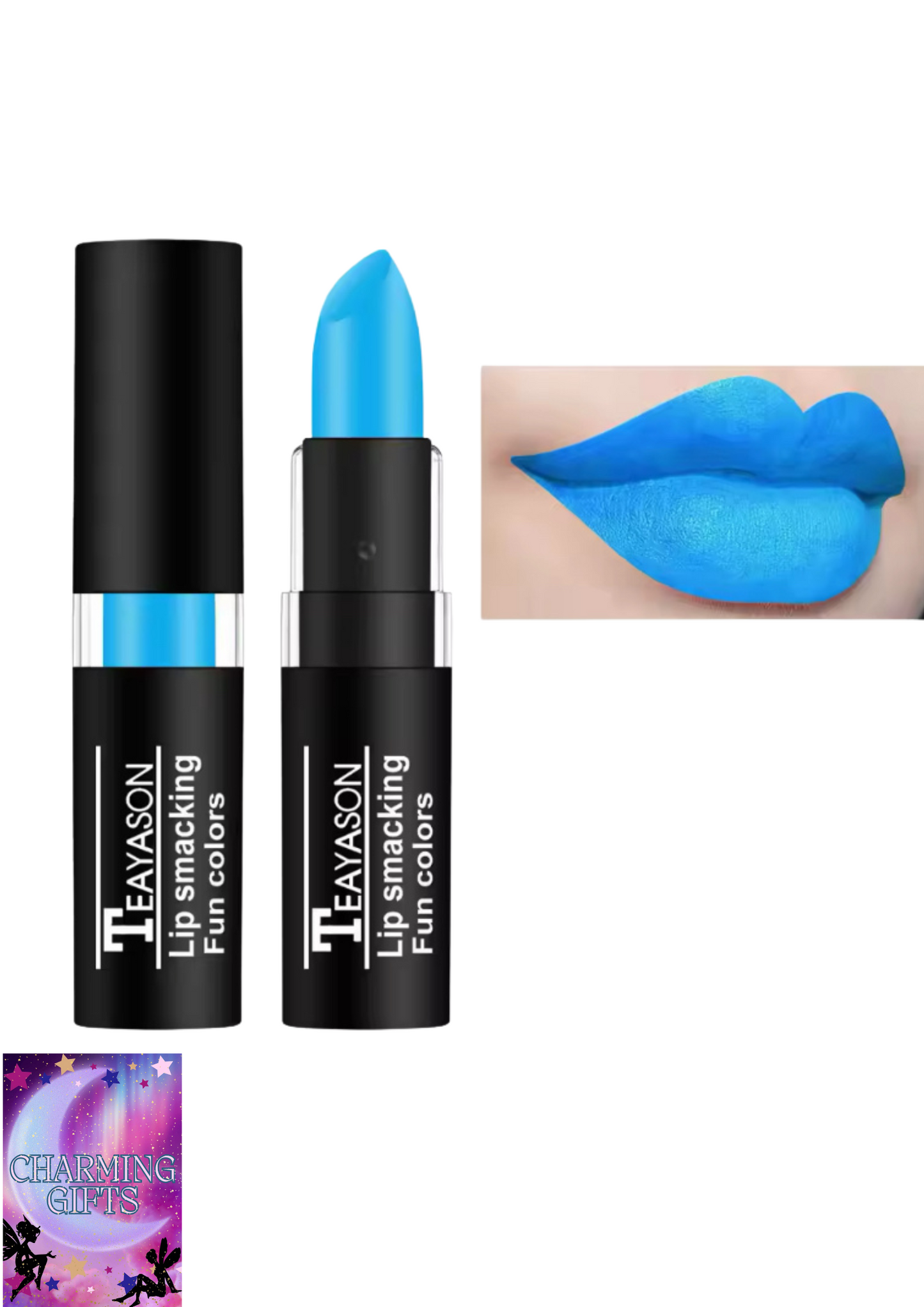 Waterproof Long Lasting Cosmetic Black Blue Purple Matte Make Up Lip Gloss Makeup Red Lipstick