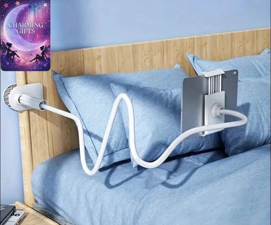 360° Rotating Universal Tablet & Phone Stand - Flexible Spiral Base for Lazy Browsing - for iPad Air Mini, Samsung Galaxy Tabs, iPhone, Switch, 4.0~10.5" Devices for Tablets & Smartphones Perfect Bedside Companion