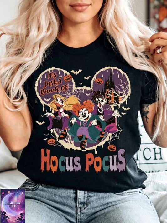 100% Cotton T-Shirt, Love Minnie Girl Simple Print Disney Print, Easy To Wear In Summer, Micro-Elastic, Breathable, Outdoor Holiday Sports.