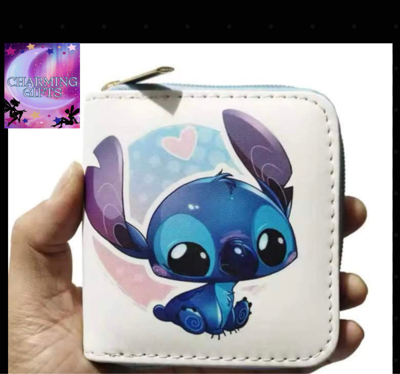 Disney stitch Wallet Cartoon Lilo and Stitch Figure printed Short Coin Purse Luxury Multi-layer Card Holder Wallet