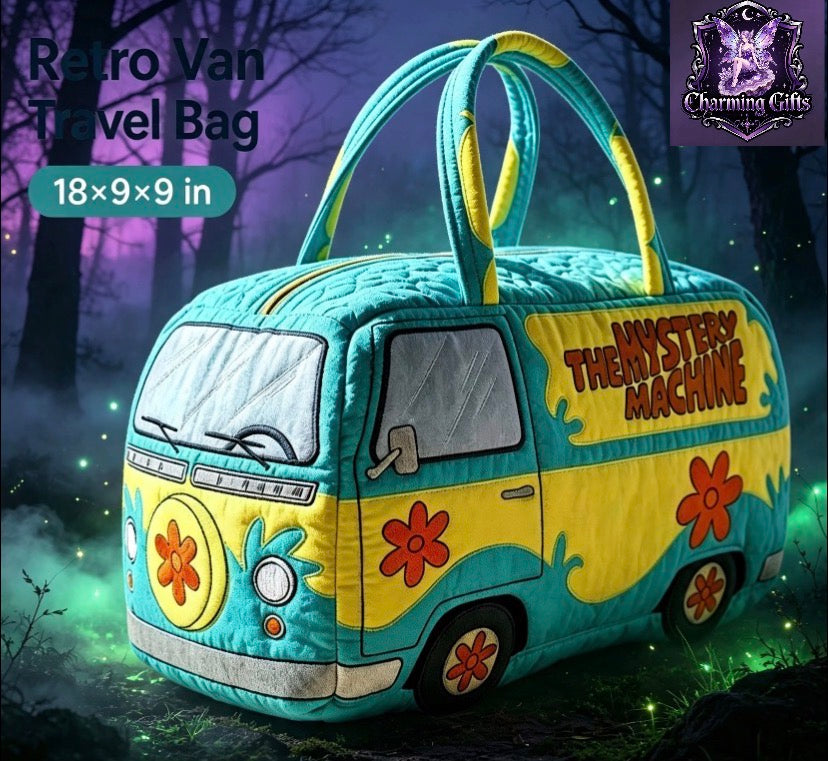 Scooby‑Doo Mystery Machine Large Quilted Duffle Bag