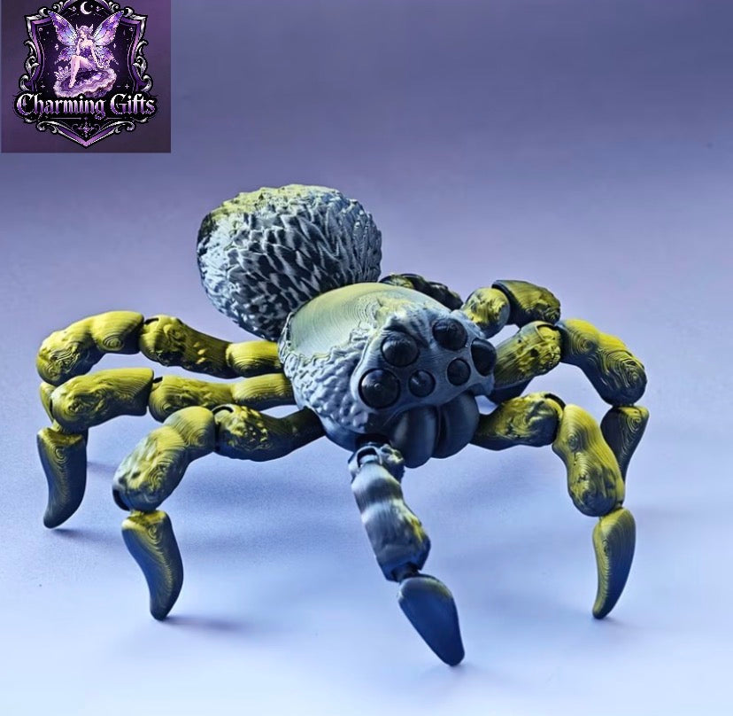 🕷️ Shimmering 3D Articulated Spider — Collectible Toy & Gift
