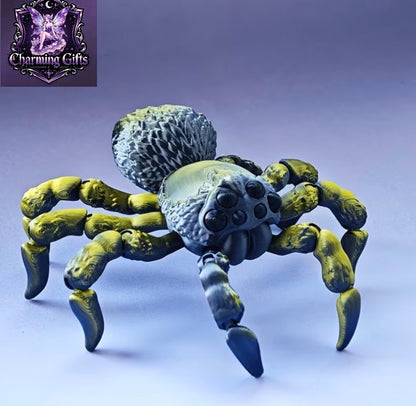 🕷️ Shimmering 3D Articulated Spider — Collectible Toy & Gift