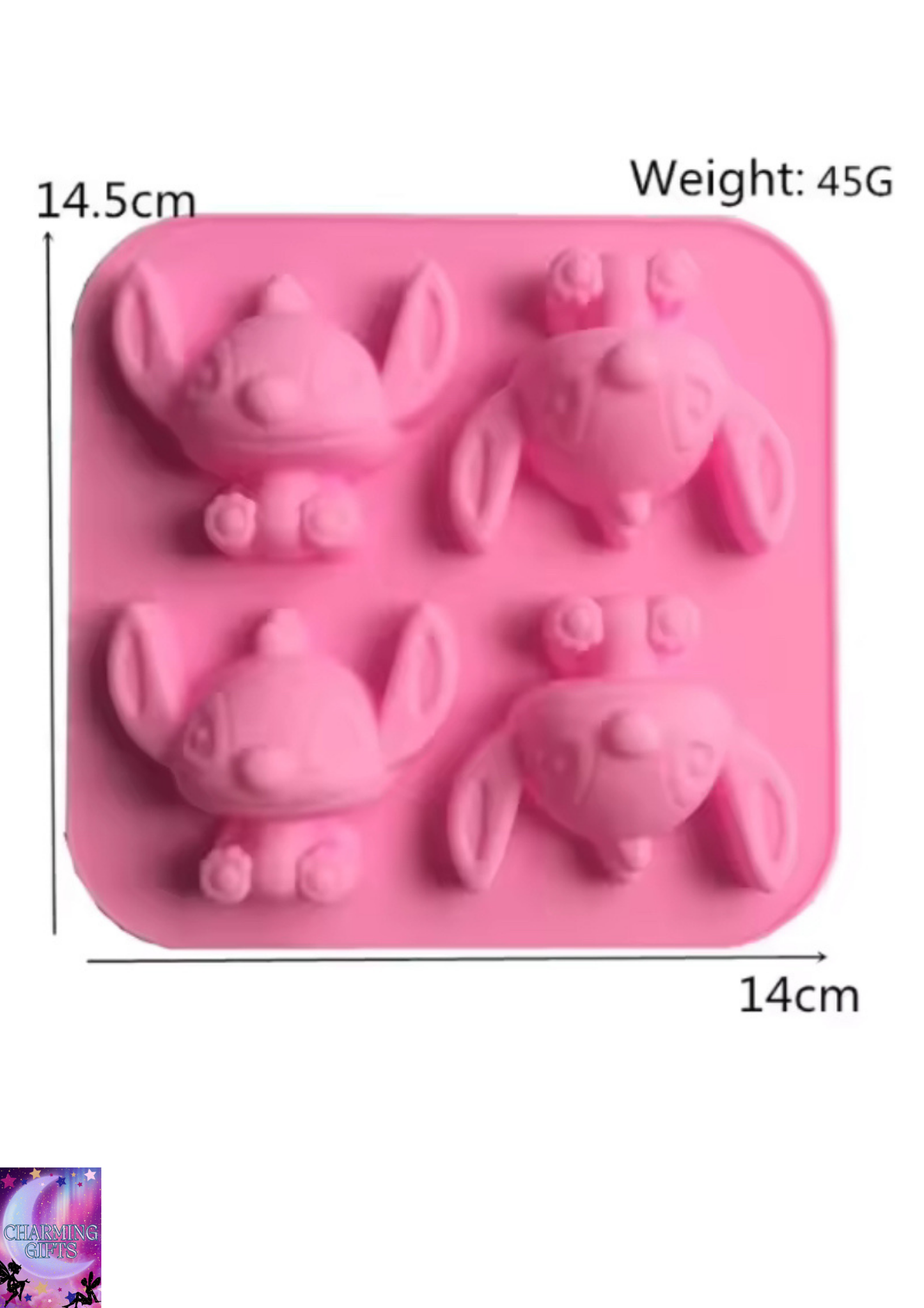 Anime Disney Stitch 3D Silicone Ice Cube Tray Figure Cake Mold Chocolate Candy Molds DIY Birthday Cake Decorating kids Gifts Toy
