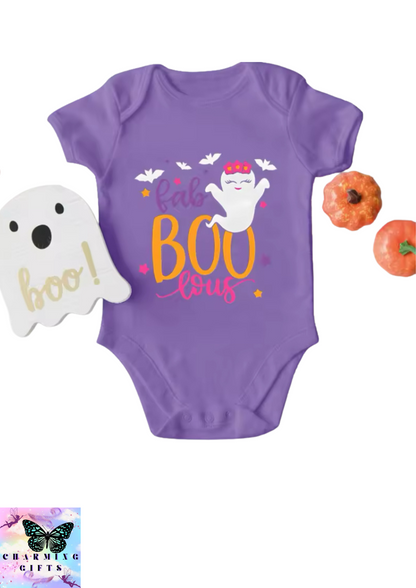 Baby Girl Clothes Faboolous Newborn Halloween Bodysuits Cute Ghost Girls Halloween Cotton Jumpsuit Girls Halloween Onesie Outfit