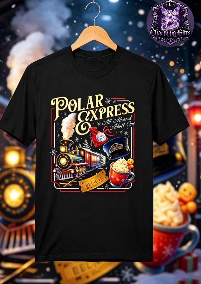 🎅 Retro Polar Express Christmas T-Shirt 🚂❄️