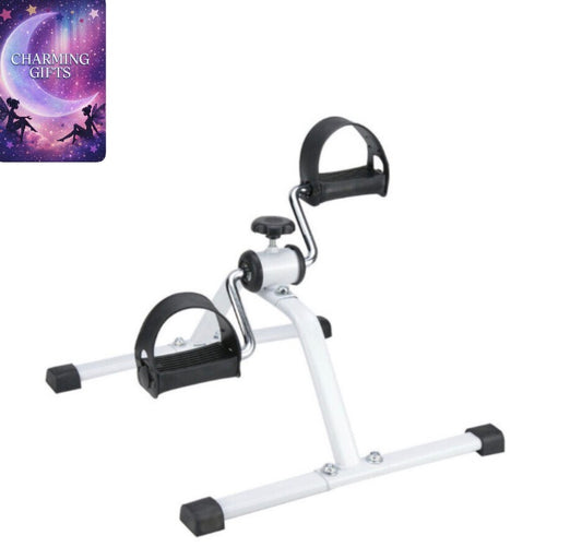 Mini exercise bike adjustable resistance armchair pedal leg workout